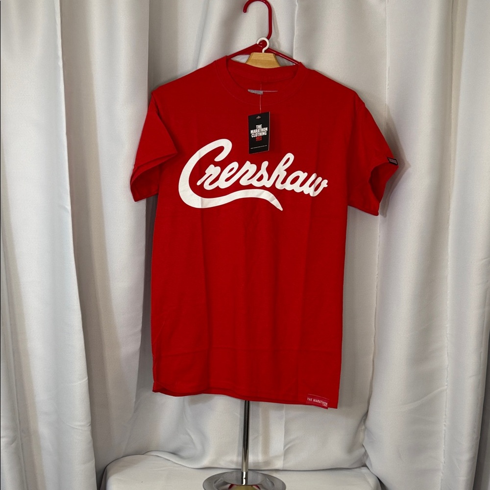 The Marathon Clothing Red Tee with White Accents